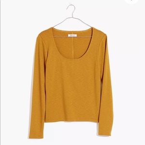 Madewell Scoopneck Long-Sleeve Baby Tee